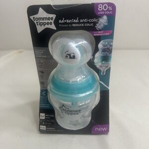 NEW Tommee Tippee Advanced Anti-Colic Baby Bottle & 0m+ Newborn Pacifier 5oz